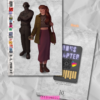 5x7 cardstock print of characters from "The Stalker's Playlist"